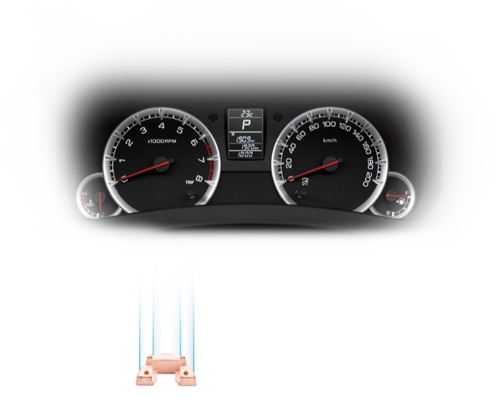 Counterweight in an Automotive Speedometer
